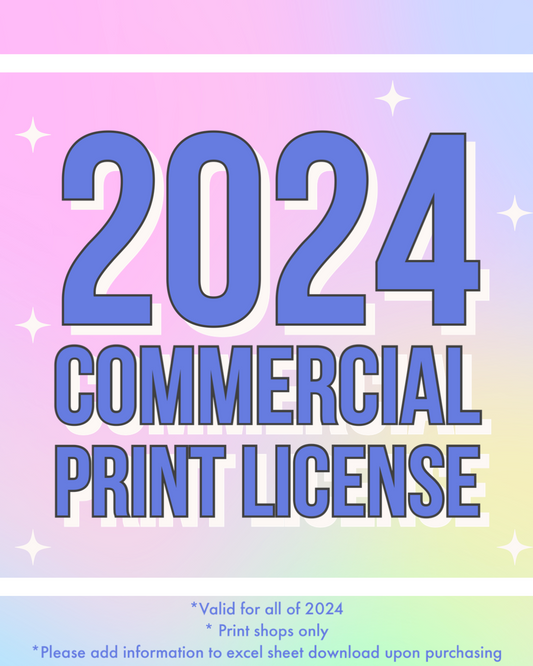 2024 Commercial Print License