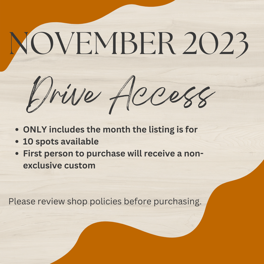 November 2023 Drive Access
