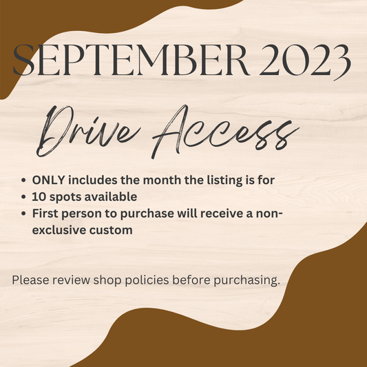 September 2023 Drive Access