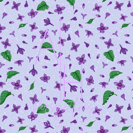 Lilacs Floral Seamless