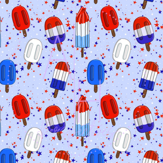 Fourth of July Popsicles