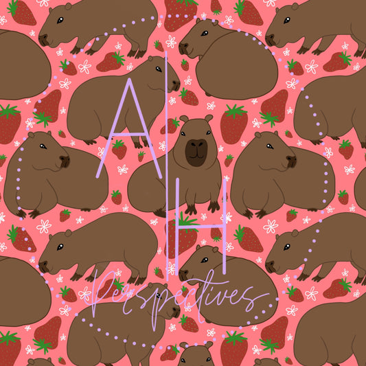 Capybara Strawberries