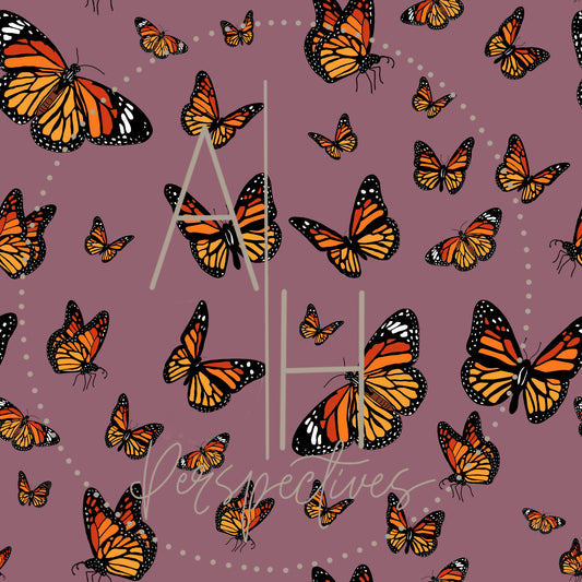 Mauve Monarch Butterflies