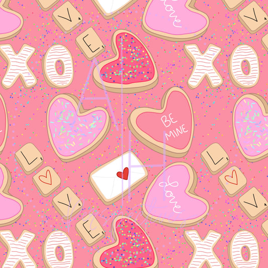 Valentine’s Cookies Pink